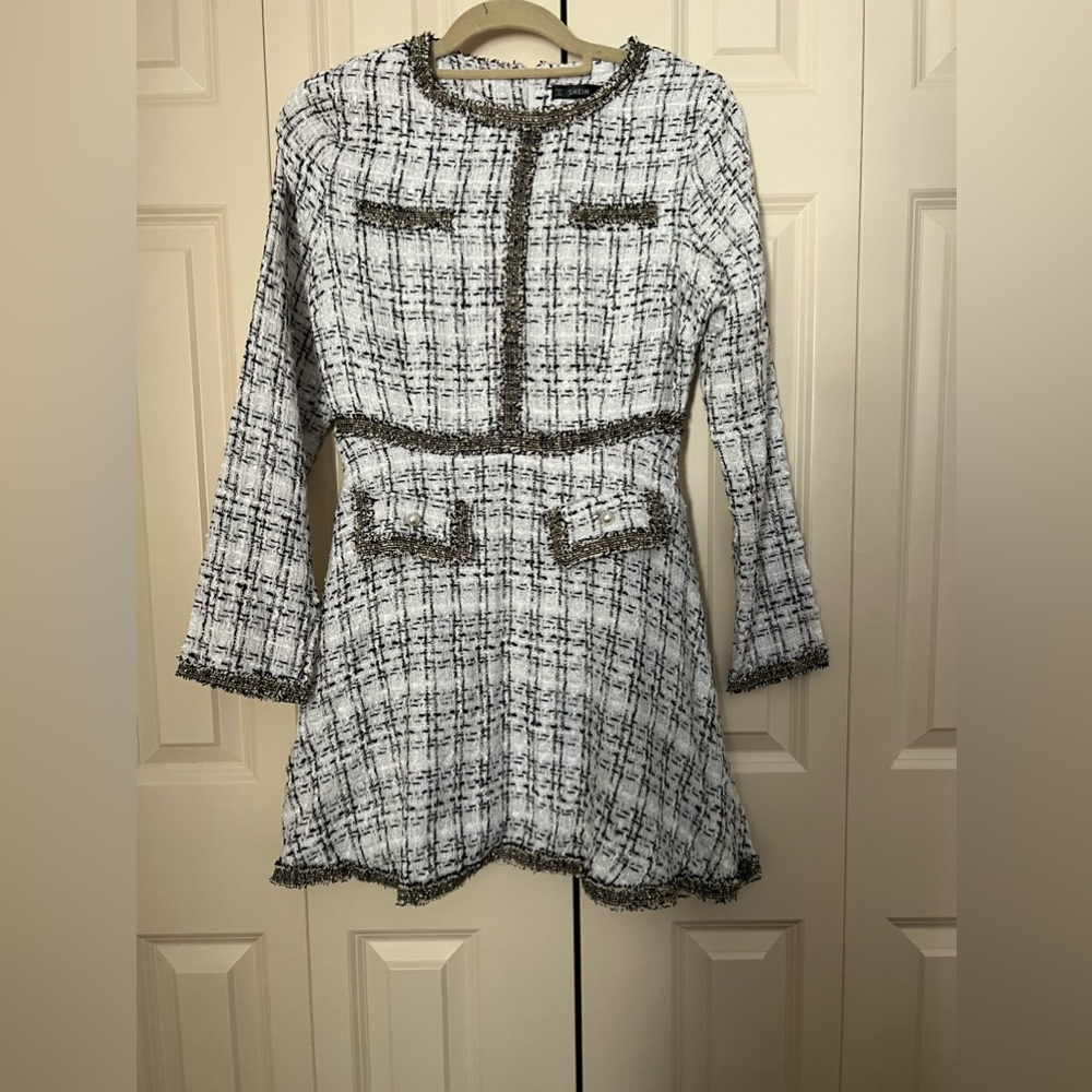 Fancy mini long sleeve dress